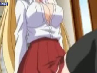 Nympho animen flicka freting hård penisen
