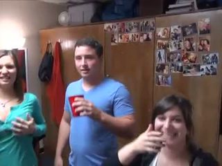 Hot college party with very drunk students