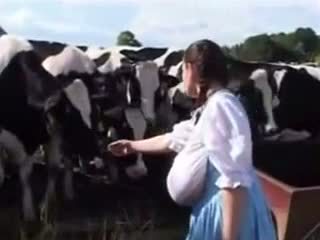 Duits melk meid: gratis grappig porno video-