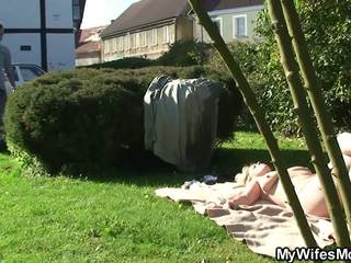 Doggy-fucking Old Blonde Mother Inlaw Outdoor: Free Porn d9