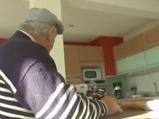 French Amateur with Young and Old Guy, HD Porn fa