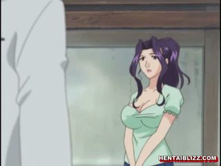 Ibu warga jepun hentai gets squeezed beliau bigboobs