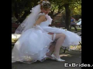 현실 brides upskirts!