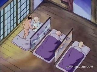 Naked anime nun having sex for the first