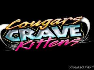 Cougars Crave Kittens: Cougar maggie green exploits shy little blond ashley!