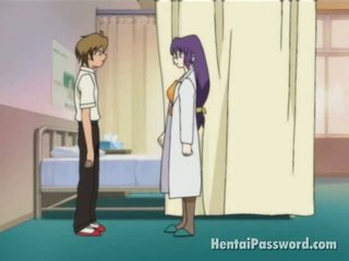 Sexy Manga Nurse In Hose Giving Felatio To Her Lucky Patient