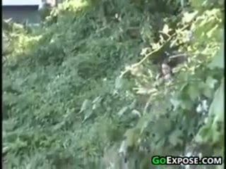 hairy pussy keep her warm outdoors Video