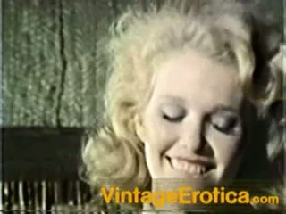 Hot Blonde Fucking In 70's Position And Sucking Power Tool