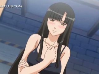 Gorgeous hentai gets tits and cunt pleased in