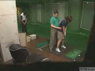 Ļoti rokas par japānieši golfs lesson