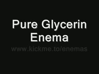 Pure glycerin клизма (enema discipline)