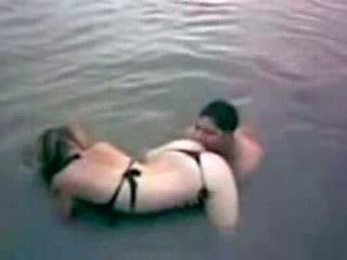 Latina Gets Surprised In The River From Behind Video