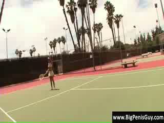 Layla Shows her tennis skills and more