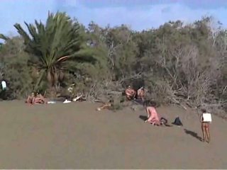 Gruppensex porn am Strand von Gran Canaria