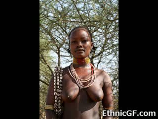 Tikras afrikietiškas merginos nuo tribes!