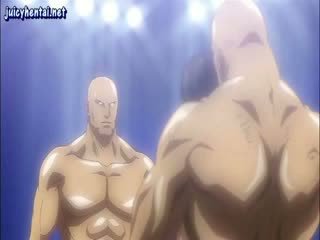 Animated fighter gets путка licked