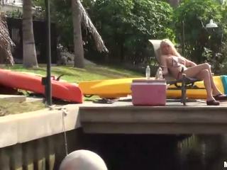 Bikini MILF picked up fucks on a boat