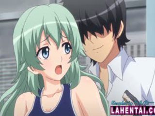 Hentai Babe In Swimsuit Gets Fingered And Analed