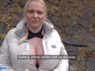 Public Agent Gives It to Blonde Jordan PryceÃ¢ÂÂs Massive Tits