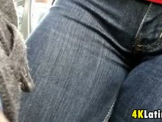 Latin Girls Crotch On The Bus Candid