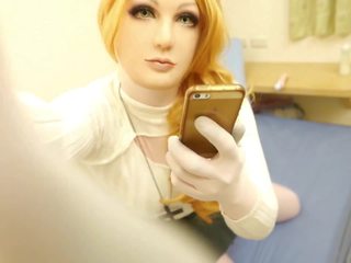 Female Mask Zentai Crossdress Masturbation Girl Caroline