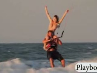 Hot Playmates Tryout Kite Boarding Naked