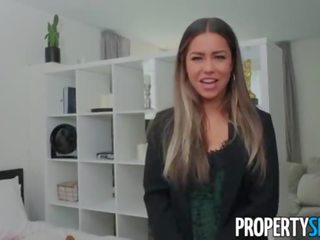 Propertysex πελάτης creampies του Καυτά πραγματικός estate agent σε apartment