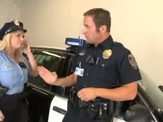 Police Hot Blonde Threesome - Police big tits porn, Busty Police sex movies