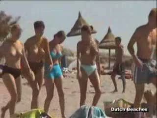 Zandvoort Dutch Beach Topless Nudist Titties 22