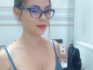 Pretty Nerd Strips and Teased Her Online Viewers: Porn 58