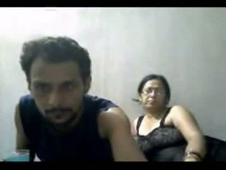 Indian mature couple mr and mrs gupta in webcam