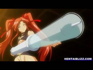 Pregnant hentai gets ass injection with an enema and cumshot