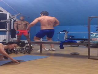 muscle dancing in gym