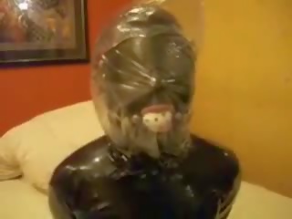 Latex Bondage and Plastic Bag Breathplay, Porn ad