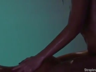 Sexy Lesbian Oil Massage with Strap-on, Porn 4b | xHamster