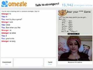 Omegle משחקים חלק 2 - חם brunette- על ידי anonymous