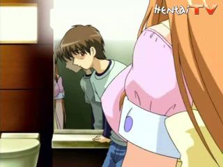 Chaud anime fille gets chatte fingered